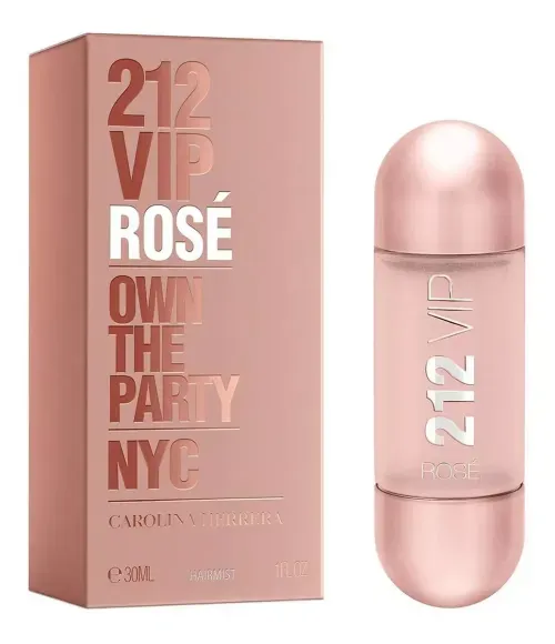 Perfume Carolina Herrera Hair Mist 212 Vip Rosé Feminino