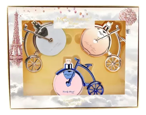 Kit Coffret Mont'Anne Perfume I Love Mont'Anne / I Love Mont'Anne Glamour / Lovely Heart Luxe feminino parfum